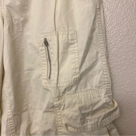 BDG Urban Outfitters white hi rise wide leg Cargo Pants womans 6 - Picture 5 of 13